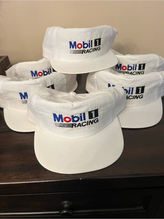 Other - Six Mobil 1 Racing White Logo Cap